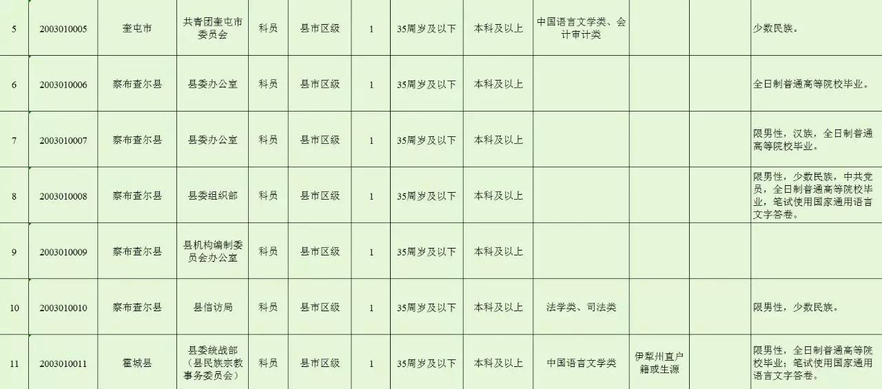 新疆国考专科职位表全面解析