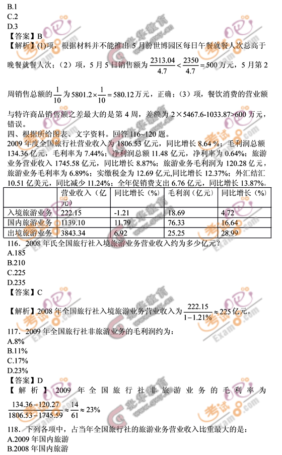 行测考试题型真题解析及答案汇总