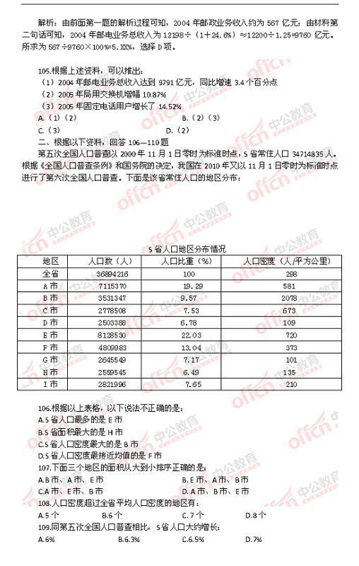 公务员考试行测题型详解与答案解析指南