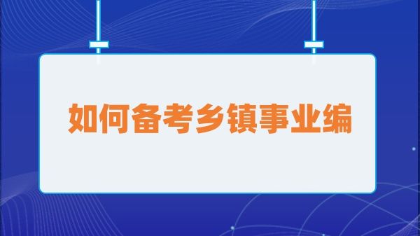 乡镇事业编考试备考策略及要点深度解析