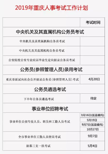 国家公务员与事业单位考试时间的年度安排概览