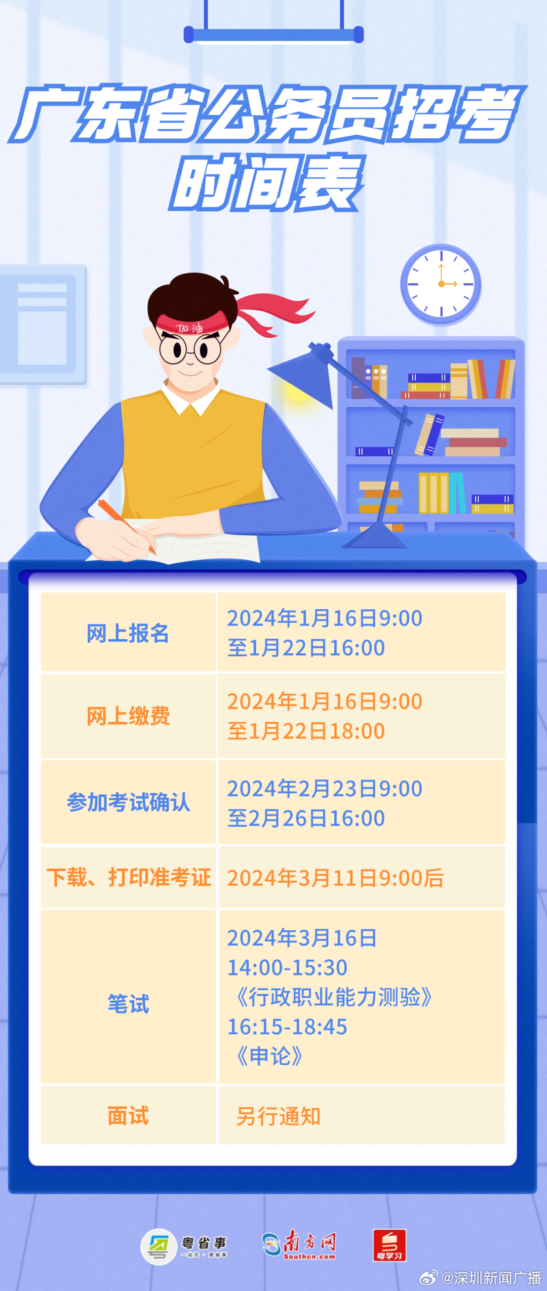 广东省2024年公务员考试公告发布