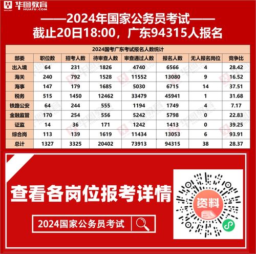 国家公务员职位表2024全面解读与指导手册