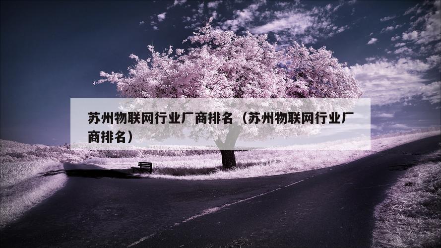 苏州物联网行业厂商排名（苏州物联网行业厂商排名）