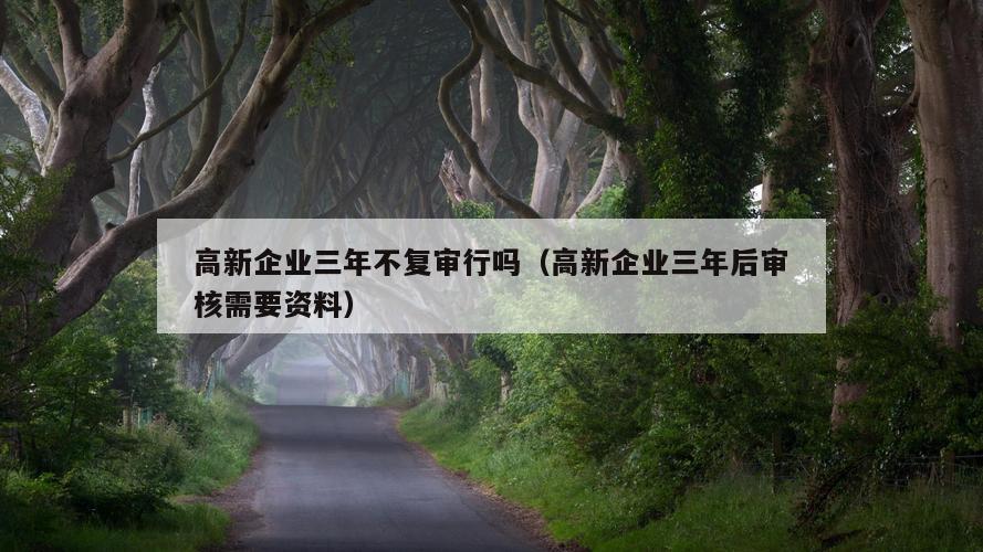 高新企业三年不复审行吗（高新企业三年后审核需要资料）